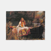 Die Dame von Shalott (mittelalterliche Schönheit) Fleecedecke (Vorderseite (Horizontal))
