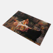 Die Dame von Shalott (mittelalterliche Schönheit) Fußmatte (Schrägansicht)