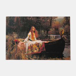 Die Dame von Shalott (mittelalterliche Schönheit) Fußmatte