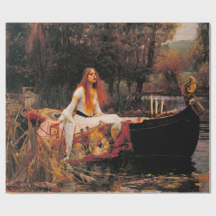 Die Dame von Shalott (mittelalterliche Schönheit) Geschenkpapier