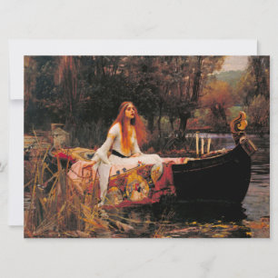 Die Dame von Shalott (mittelalterliche Schönheit) Karte