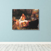 Die Dame von Shalott (mittelalterliche Schönheit) Leinwanddruck (Insitu (Holzboden))