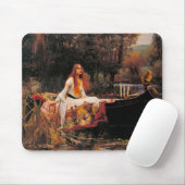 Die Dame von Shalott (mittelalterliche Schönheit) Mousepad (Mit Mouse)