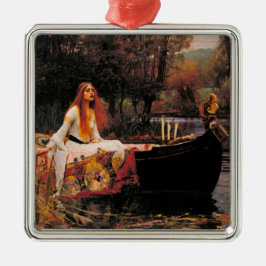 Die Dame von Shalott (mittelalterliche Schönheit) Ornament Aus Metall