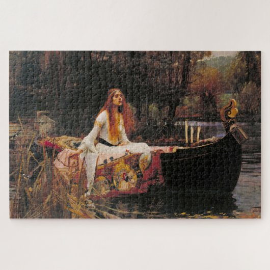 Die Dame von Shalott (mittelalterliche Schönheit) Puzzle (Horizontal)