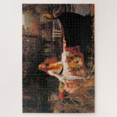 Die Dame von Shalott (mittelalterliche Schönheit) Puzzle (Vertikal)