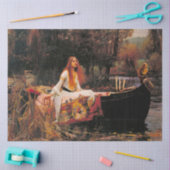 Die Dame von Shalott (mittelalterliche Schönheit) Seidenpapier (Basteln)
