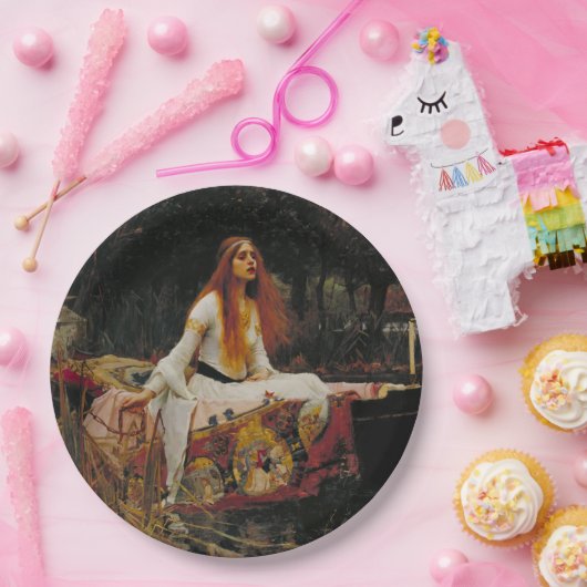Die Dame von Shalott Pappteller (Party)
