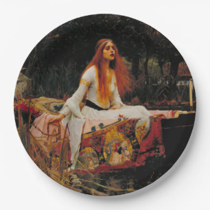 Die Dame von Shalott Pappteller