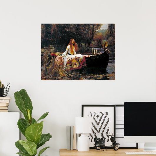 Die Dame von Shalott Poster (Heimbüro)
