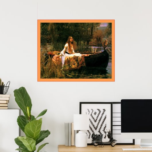 Die Dame von Shalott Poster (Heimbüro)