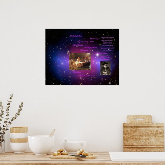 Die Dame von Shalott Poster (Küche)