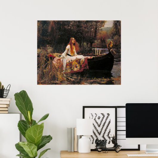 Die Dame von Shalott Poster (Heimbüro)
