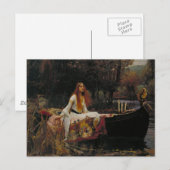 Die Dame von Shalott Postkarte (Vorne/Hinten)