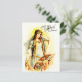 Die Dame von Shalott Postkarte (Stehend Vorderseite)