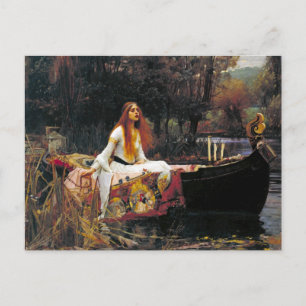 Die Dame von Shalott Postkarte