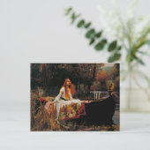 Die Dame von Shalott Postkarte (Stehend Vorderseite)