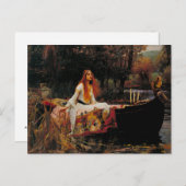 Die Dame von Shalott Postkarte (Vorne/Hinten)