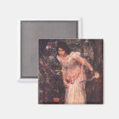 Die Dame von Shalott (Studie) Magnet (Vorderseite/Rückseite)