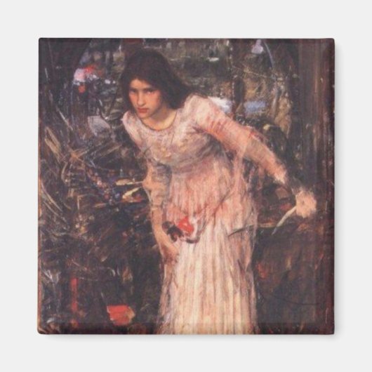 Die Dame von Shalott (Studie) Magnet (Vorne)