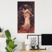 Die Dame von Shalott (Studie) Poster (Heimbüro)