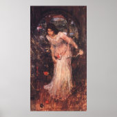 Die Dame von Shalott (Studie) Poster (Vorne)