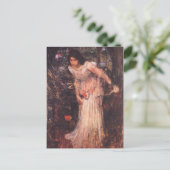Die Dame von Shalott (Studie) Postkarte (Stehend Vorderseite)