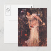 Die Dame von Shalott (Studie) Postkarte (Vorne/Hinten)