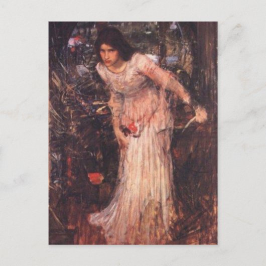 Die Dame von Shalott (Studie) Postkarte (Vorderseite)