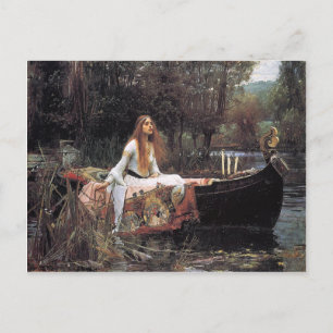 Die Dame von Shalott von John W. Wasserhouse Postkarte