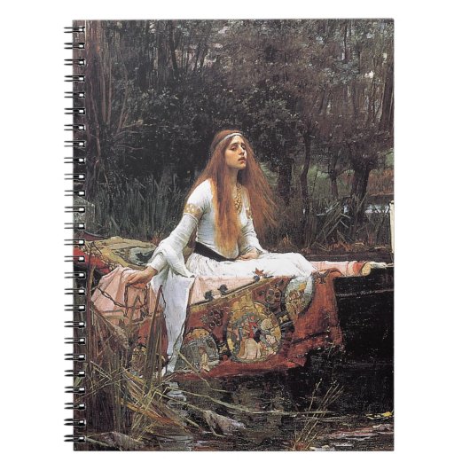 Die Dame von Shalott von John W. Waterhouse Notizblock (Vorderseite)