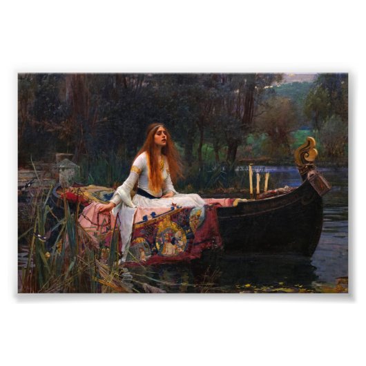 Die Dame von Shalott von John William Waterhouse Fotodruck (Vorne)