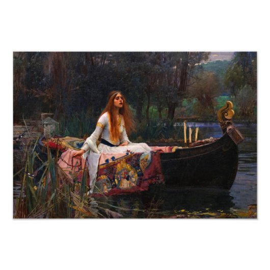 Die Dame von Shalott von John William Waterhouse Fotodruck (Vorne)