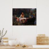 Die Dame von Shalott von John William Waterhouse Poster (Küche)