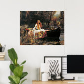 Die Dame von Shalott von John William Waterhouse Poster (Heimbüro)