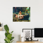 Die Dame von Shalott von John William Waterhouse Poster (Heimbüro)