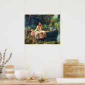 Die Dame von Shalott von John William Waterhouse Poster (Küche)