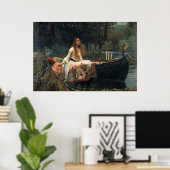 Die Dame von Shalott, von John William Waterhouse Poster (Heimbüro)