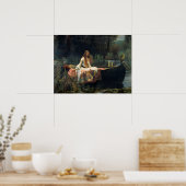 Die Dame von Shalott von John William Waterhouse Poster (Küche)