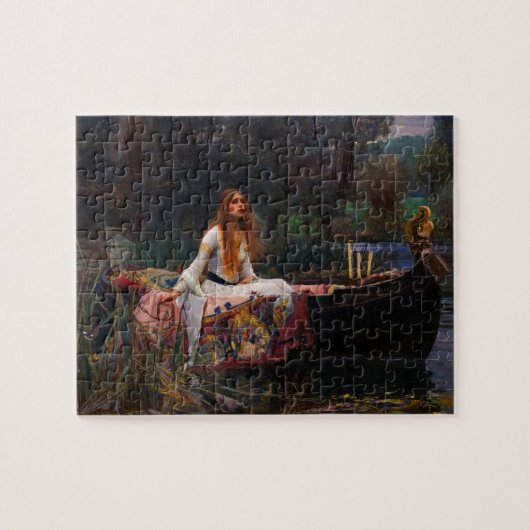 Die Dame von Shalott von John William Waterhouse Puzzle (Horizontal)
