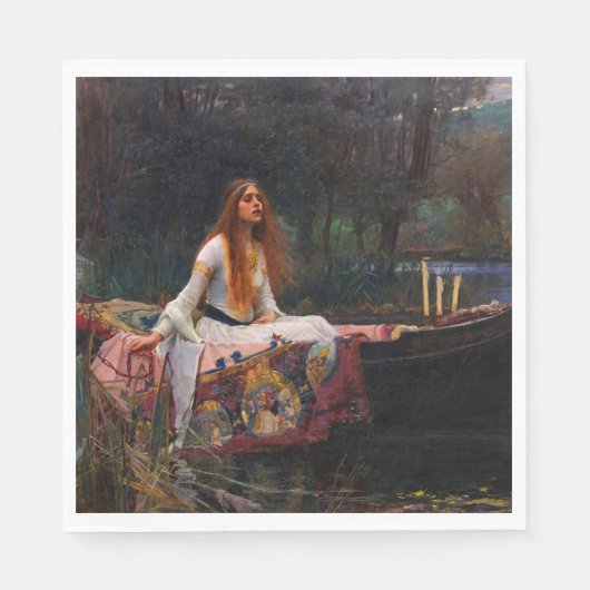 Die Dame von Shalott von John William Waterhouse Serviette (Vorderseite)