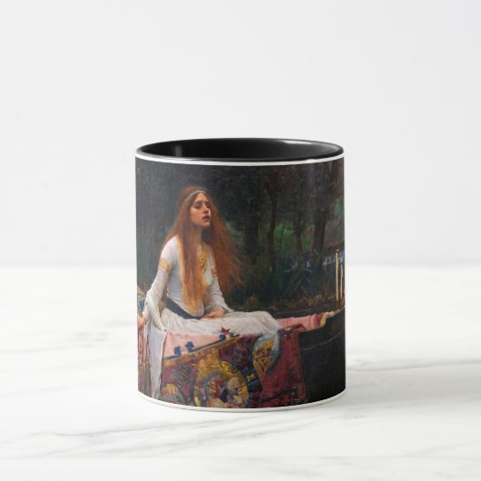 Die Dame von Shalott von John William Waterhouse Tasse (Zentrum)