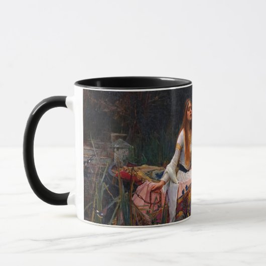 Die Dame von Shalott von John William Waterhouse Tasse (Links)
