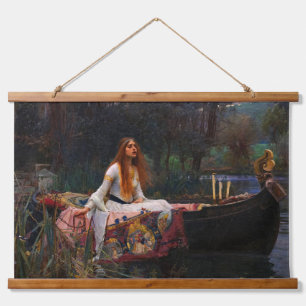 Die Dame von Shalott von John William Waterhouse Wandteppich Mit Holzrahmen