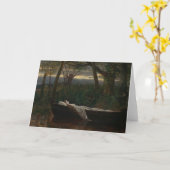 Die Dame von Shalott | Walter Crane Karte (Gelbe Blume)