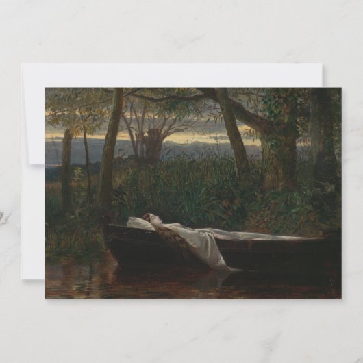 Die Dame von Shalott | Walter Crane Karte (Vorderseite)