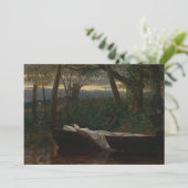 Die Dame von Shalott | Walter Crane Karte (Stehend Vorderseite)