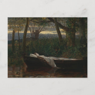 Die Dame von Shalott   Walter Crane Postkarte