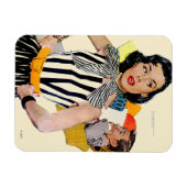 Die Dame wurde beleidigt 2 Magnet (Horizontal)
