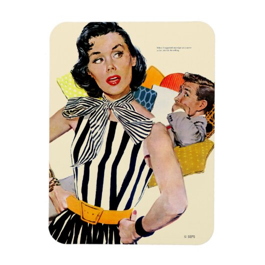 Die Dame wurde beleidigt 2 Magnet (Vertikal)